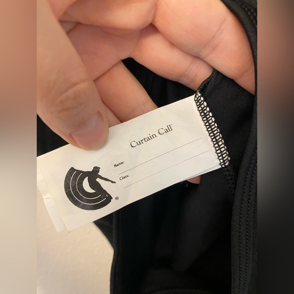 Curtain Call Dance Costume flying solo black sequin leotard J5513 ALA large adul - Picture 8 of 10